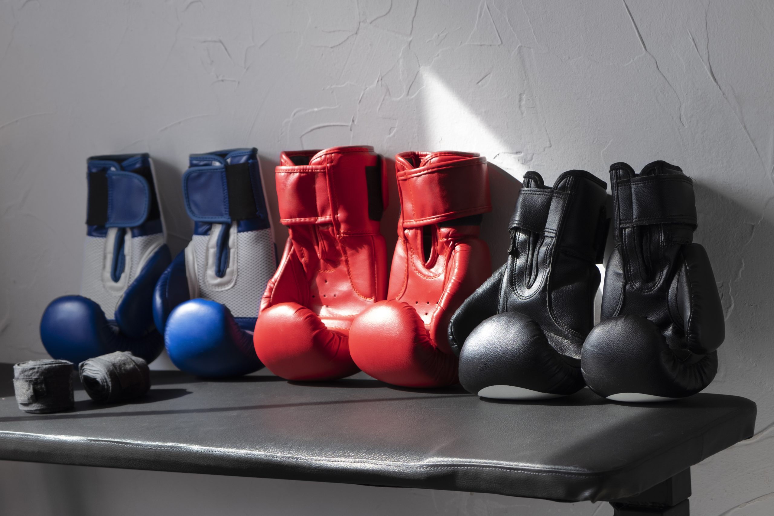 view pair boxing gloves